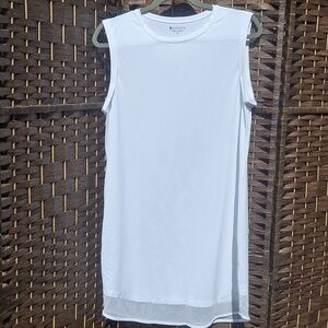 Athleta White Longline Sleeveless Tank Dress Size Small